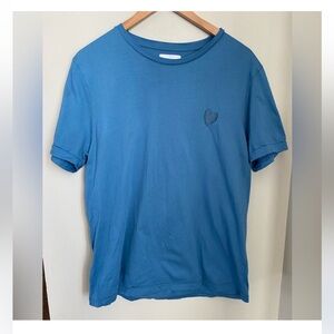 INIMIGO Men’s Organic Cotton Heart T Shirt Size XL Blue